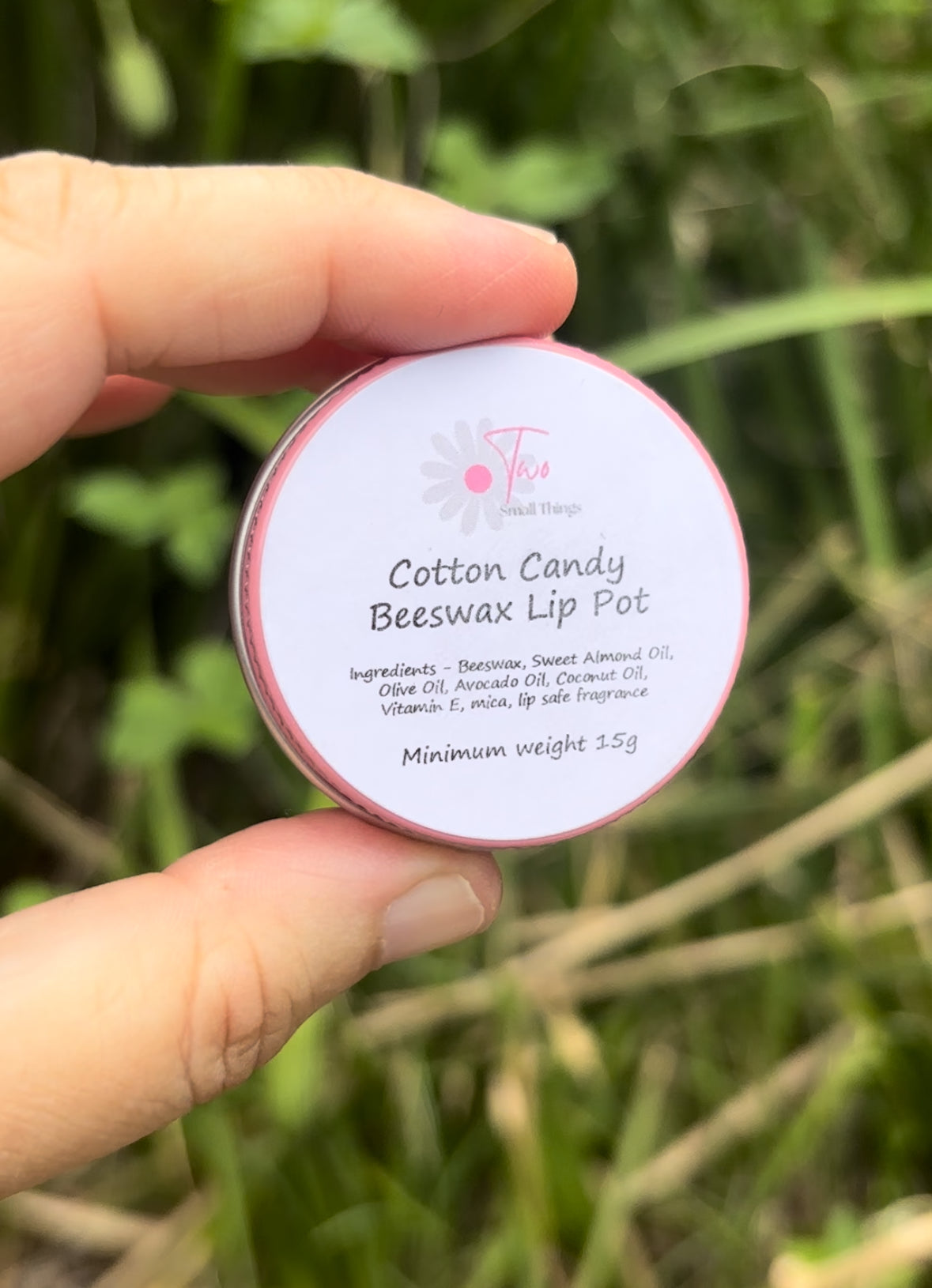 Cotton Candy Beeswax Lip Balm Pot