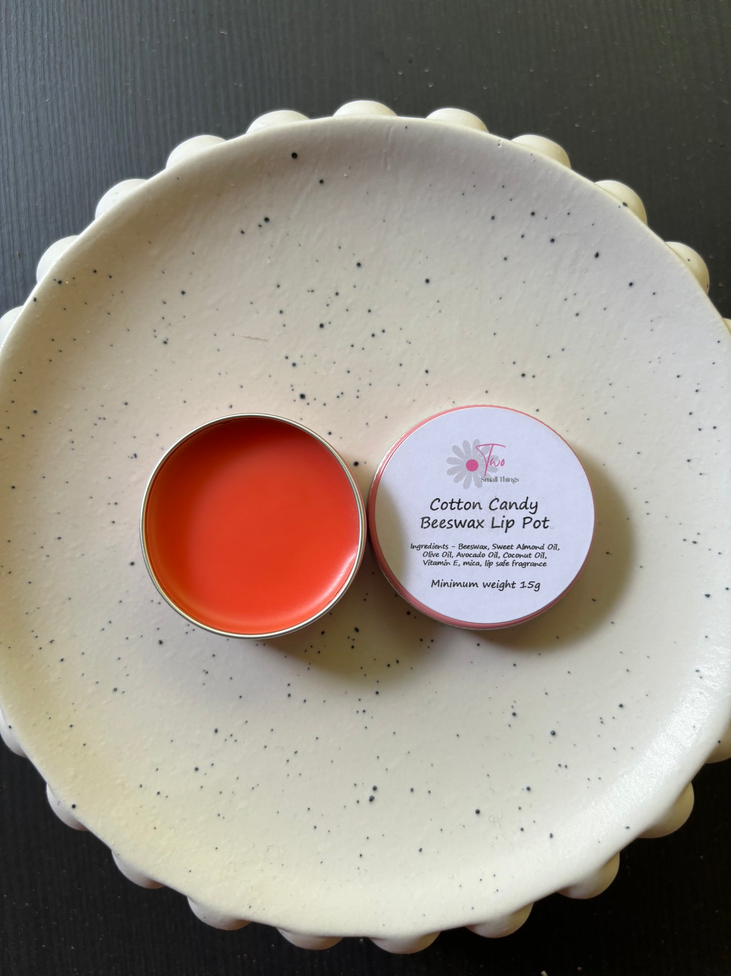 Cotton Candy Beeswax Lip Balm Pot