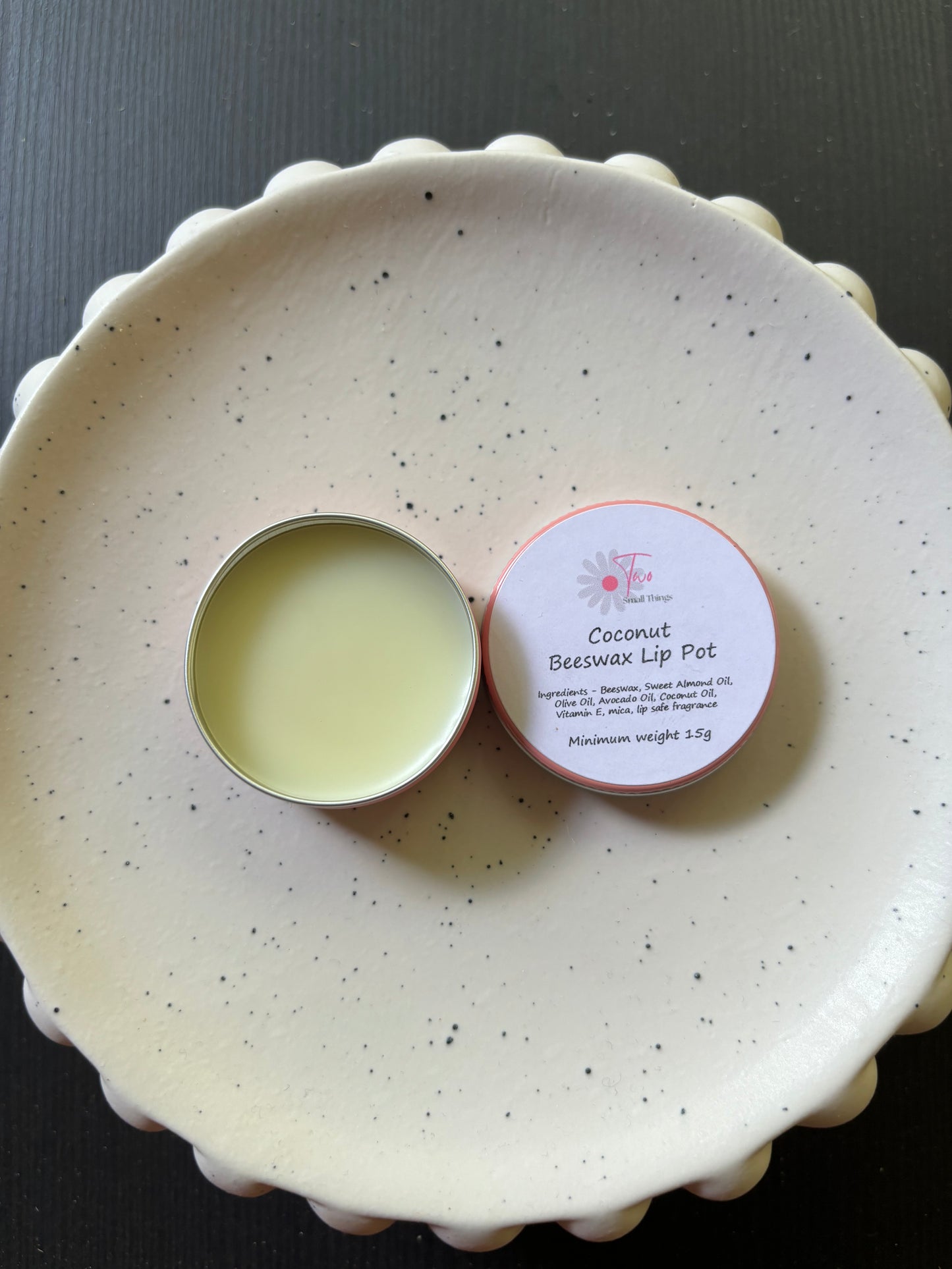 Coconut Beeswax Lip Balm Pot